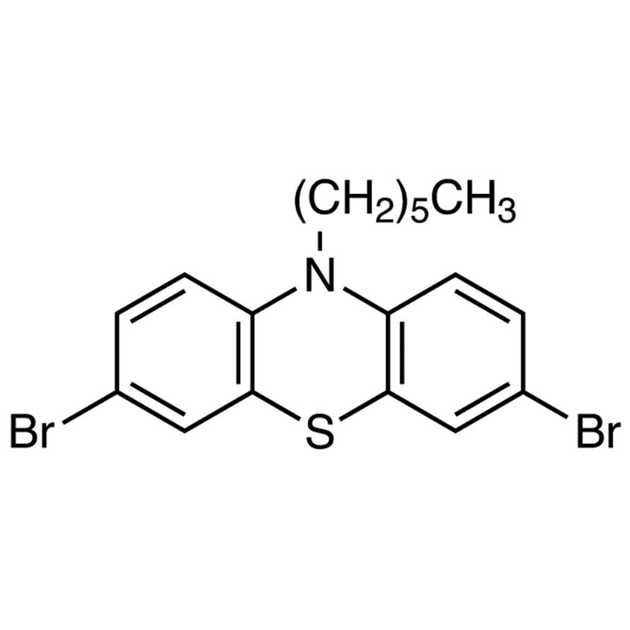3,7-Dibromo-10-hexylphenothiazine>98.0%(HPLC)(N)1g