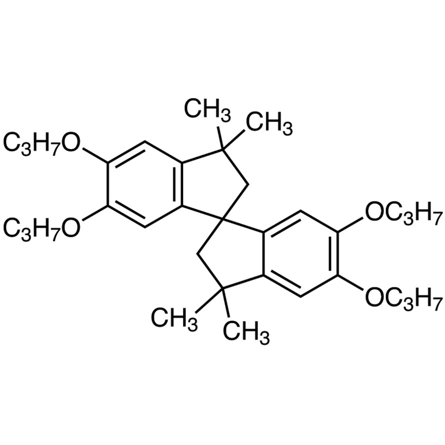 3,3,3&#39;,3&#39;-Tetramethyl-5,5&#39;,6,6&#39;-tetrapropoxy-1,1&#39;-spirobiindane&gt;98.0%(HPLC)25g