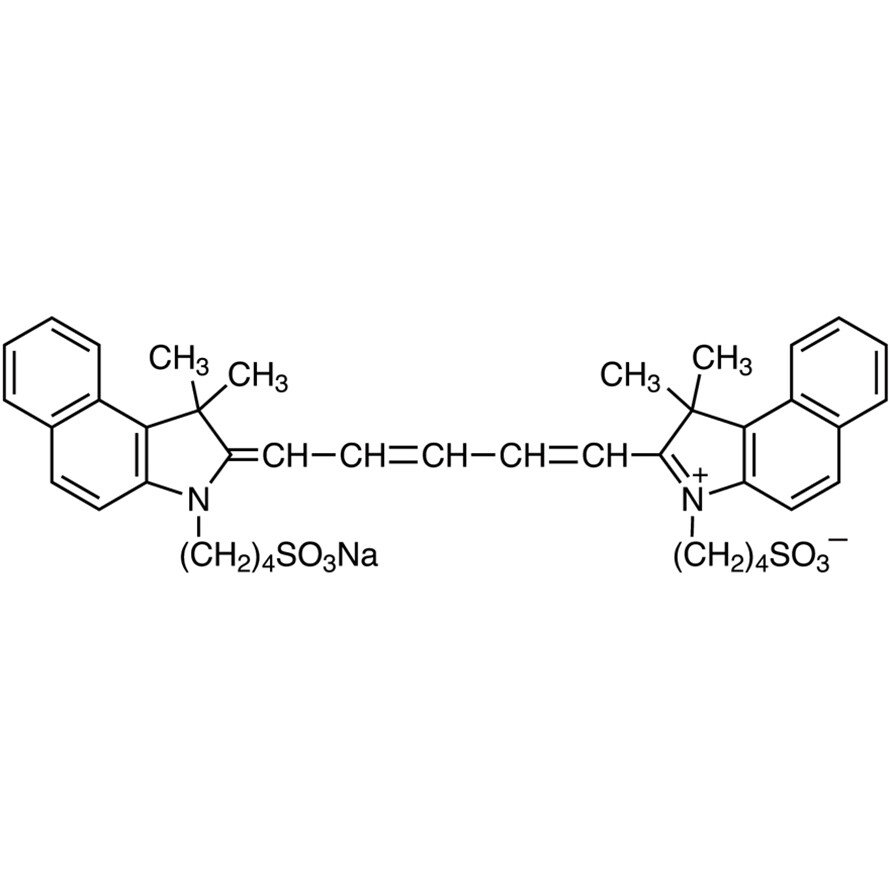 3,3,3&#39;,3&#39;-Tetramethyl-1,1&#39;-bis(4-sulfobutyl)benzoindodicarbocyanine Sodium Salt&gt;98.0%(HPLC)(N)1g