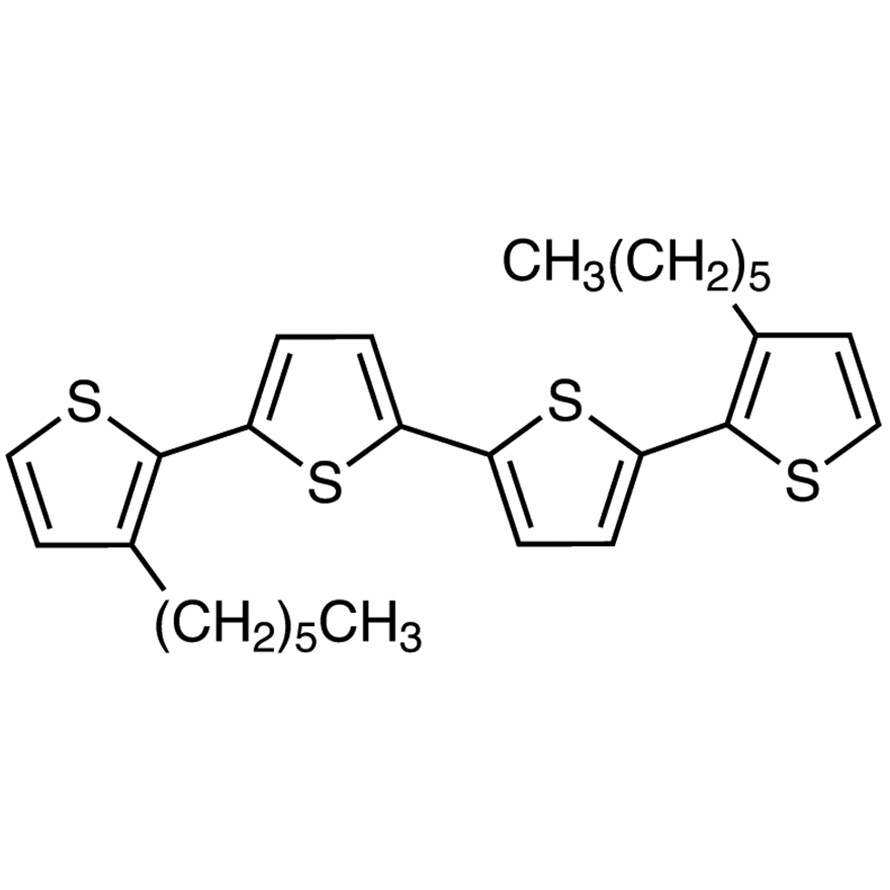 3,3&#39;&#39;&#39;-Dihexyl-2,2&#39;:5&#39;,2&#39;&#39;:5&#39;&#39;,2&#39;&#39;&#39;-quaterthiophene (contains 3% Dichloromethane at maximum)&gt;95.0%(GC)200mg