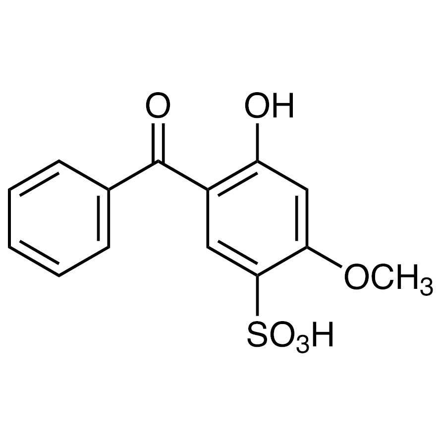 2-Hydroxy-4-methoxybenzophenone-5-sulfonic Acid (contains ca. 10% Isopropyl Alcohol)>75.0%(T)25g