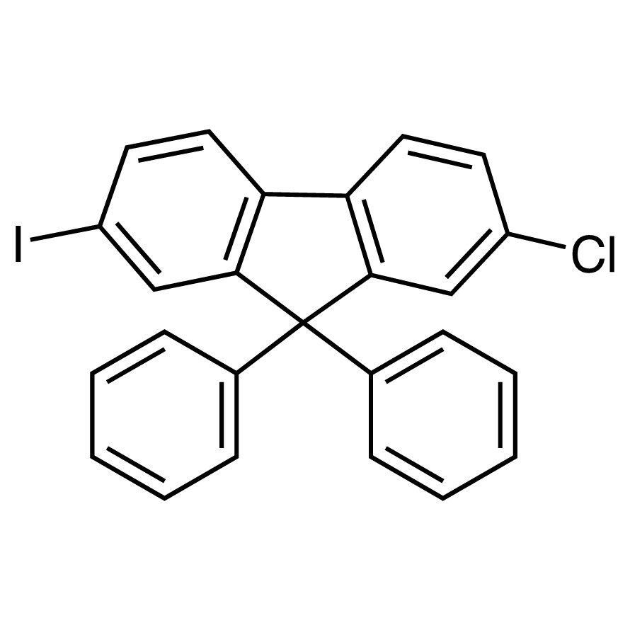 2-Chloro-7-iodo-9,9-diphenyl-9H-fluorene>98.0%(GC)5g