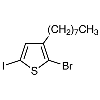 2-Bromo-5-iodo-3-n-octylthiophene (stabilized with Copper chip)&gt;96.0%(GC)1g