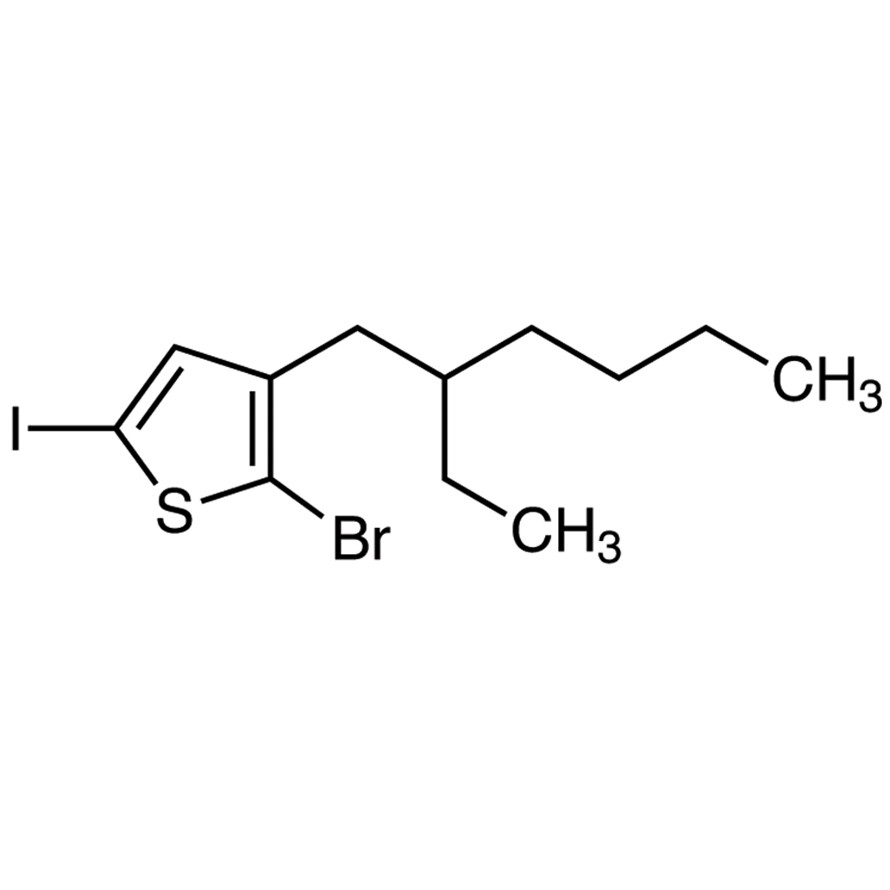 2-Bromo-3-(2-ethylhexyl)-5-iodothiophene (stabilized with Copper chip)&gt;97.0%(GC)5g