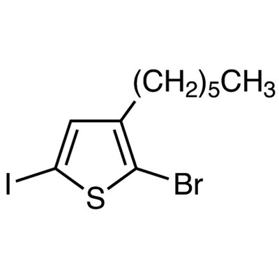 2-Bromo-3-hexyl-5-iodothiophene (stabilized with Copper chip)&gt;97.0%(GC)5g