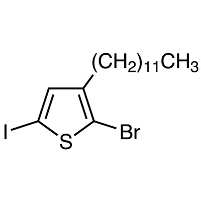 2-Bromo-3-dodecyl-5-iodothiophene (stabilized with Copper chip)&gt;95.0%(GC)1g