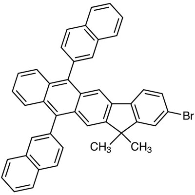 2-Bromo-13,13-dimethyl-6,11-di(naphthalen-2-yl)-13H-indeno[1,2-b]anthracene&gt;98.0%(HPLC)(T)1g