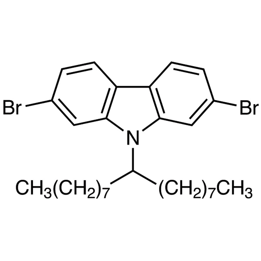 2,7-Dibromo-9-(9-heptadecyl)carbazole&gt;98.0%(HPLC)(N)1g