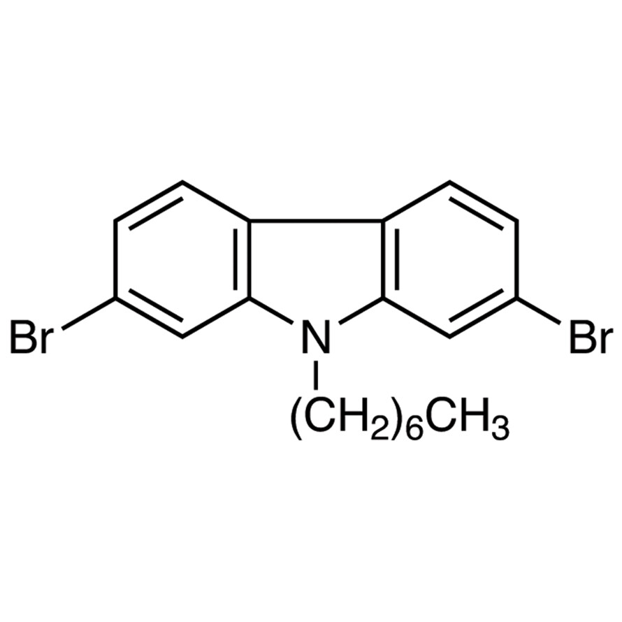 2,7-Dibromo-9-heptyl-9H-carbazole&gt;98.0%(GC)5g