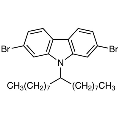 2,7-Dibromo-9-(9-heptadecyl)carbazole&gt;98.0%(HPLC)(N)200mg