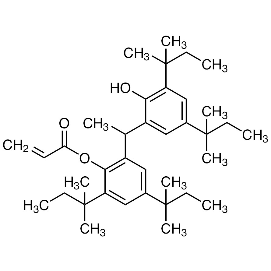 2-[1-(2-Hydroxy-3,5-di-tert-pentylphenyl)ethyl]-4,6-di-tert-pentylphenyl Acrylate&gt;98.0%(HPLC)25g