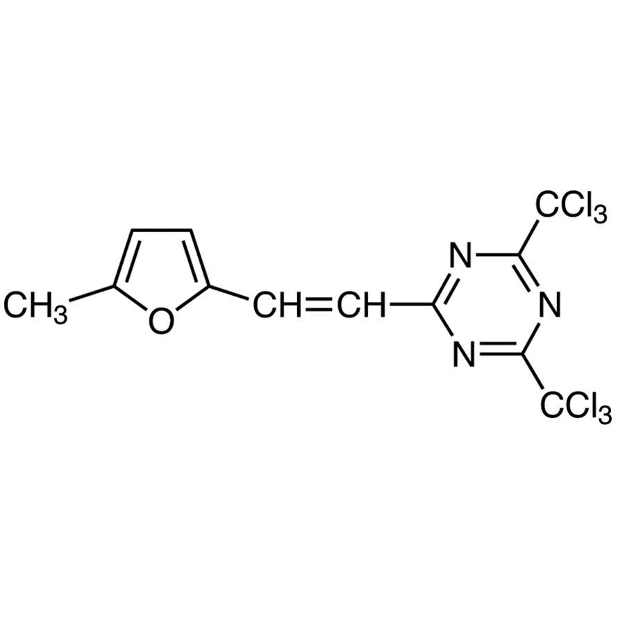 2-[2-(5-Methylfuran-2-yl)vinyl]-4,6-bis(trichloromethyl)-1,3,5-triazine&gt;85.0%(HPLC)(T)5g