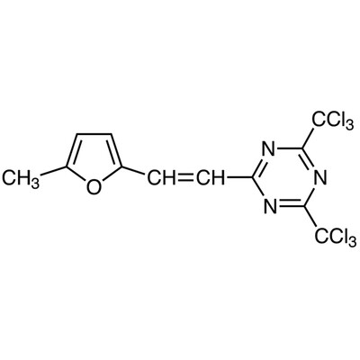 2-[2-(5-Methylfuran-2-yl)vinyl]-4,6-bis(trichloromethyl)-1,3,5-triazine&gt;85.0%(HPLC)(T)5g