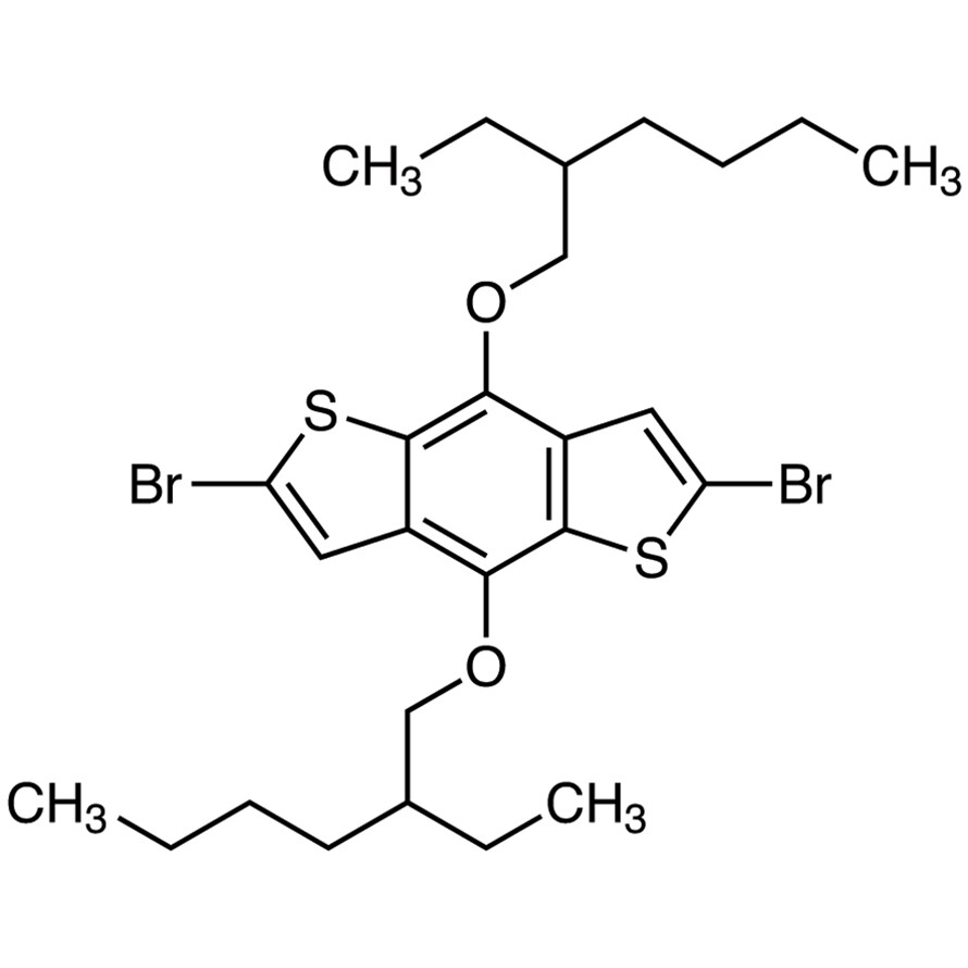 2,6-Dibromo-4,8-bis(2-ethylhexyloxy)benzo[1,2-b:4,5-b&#39;]dithiophene&gt;97.0%(HPLC)200mg