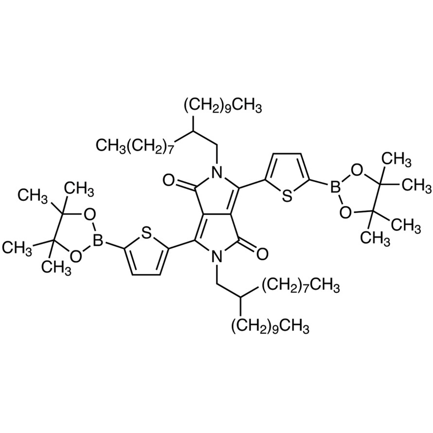 2,5-Bis(2-octyldodecyl)-3,6-bis[5-(4,4,5,5-tetramethyl-1,3,2-dioxaborolan-2-yl)thiophen-2-yl]pyrrolo[3,4-c]pyrrole-1,4(2H,5H)-dione&gt;98.0%(HPLC)200mg