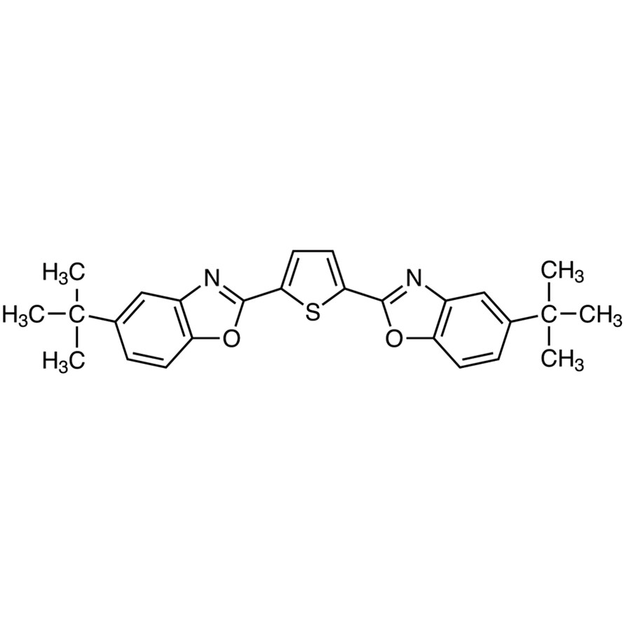 2,5-Bis(5-tert-butyl-2-benzoxazolyl)thiophene>99.0%(HPLC)(N)25g