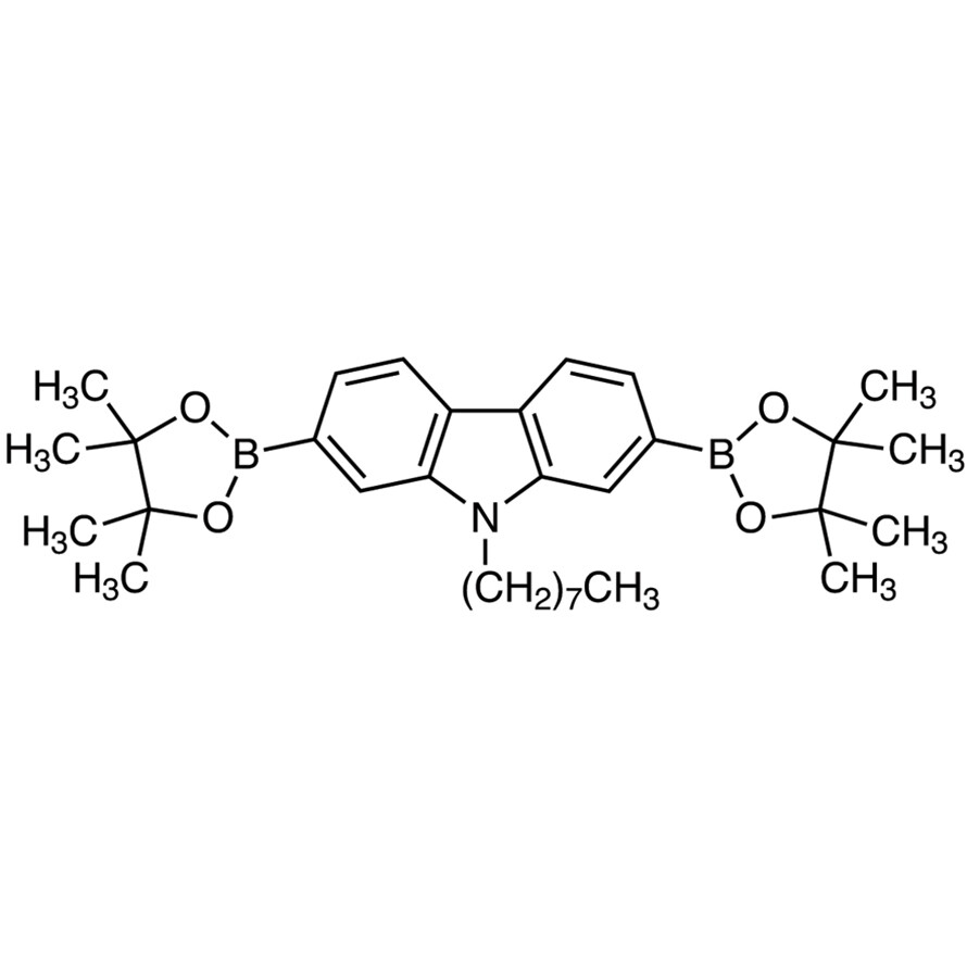 9-n-Octyl-2,7-bis(4,4,5,5-tetramethyl-1,3,2-dioxaborolan-2-yl)carbazole&gt;97.0%(HPLC)(N)200mg