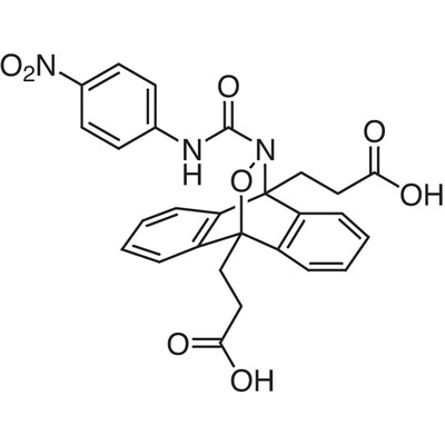 9,10-Dihydro-9,10-bis(2-carboxyethyl)-N-(4-nitrophenyl)-10,9-(epoxyimino)anthracene-12-carboxamide100mg