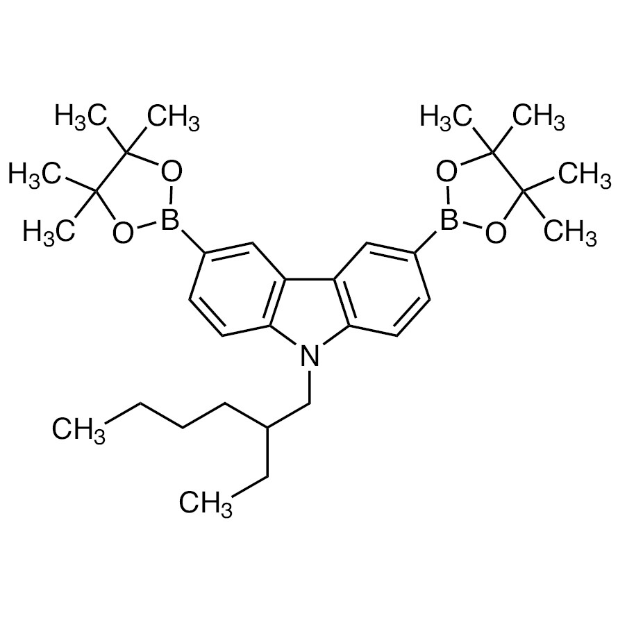 9-(2-Ethylhexyl)-3,6-bis(4,4,5,5-tetramethyl-1,3,2-dioxaborolan-2-yl)-9H-carbazole&gt;98.0%(HPLC)(T)200mg