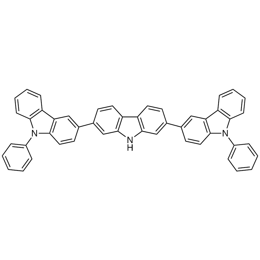9,9&#39;&#39;-Diphenyl-9H,9&#39;H,9&#39;&#39;H-3,2&#39;:7&#39;,3&#39;&#39;-tercarbazole&gt;98.0%(HPLC)(N)1g