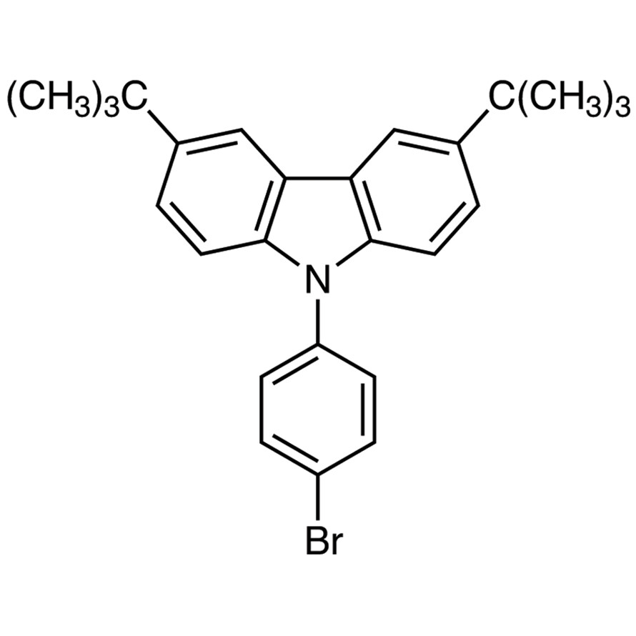 9-(4-Bromophenyl)-3,6-di-tert-butylcarbazole&gt;98.0%(GC)1g