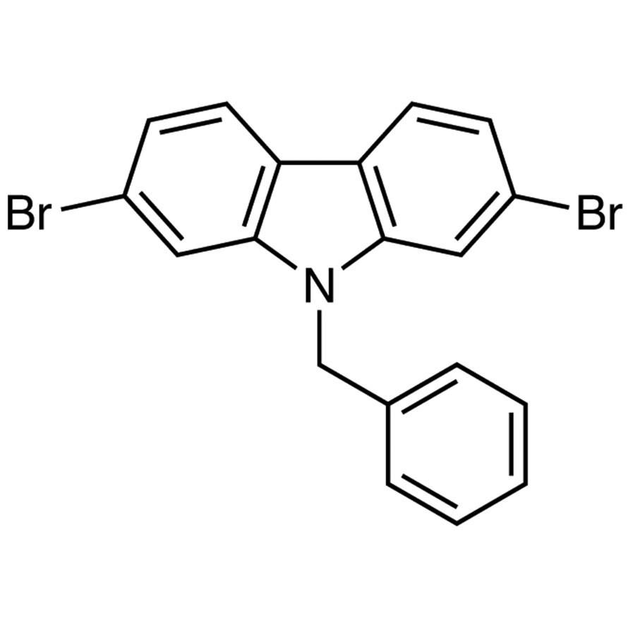 9-Benzyl-2,7-dibromo-9H-carbazole>98.0%(GC)(N)1g