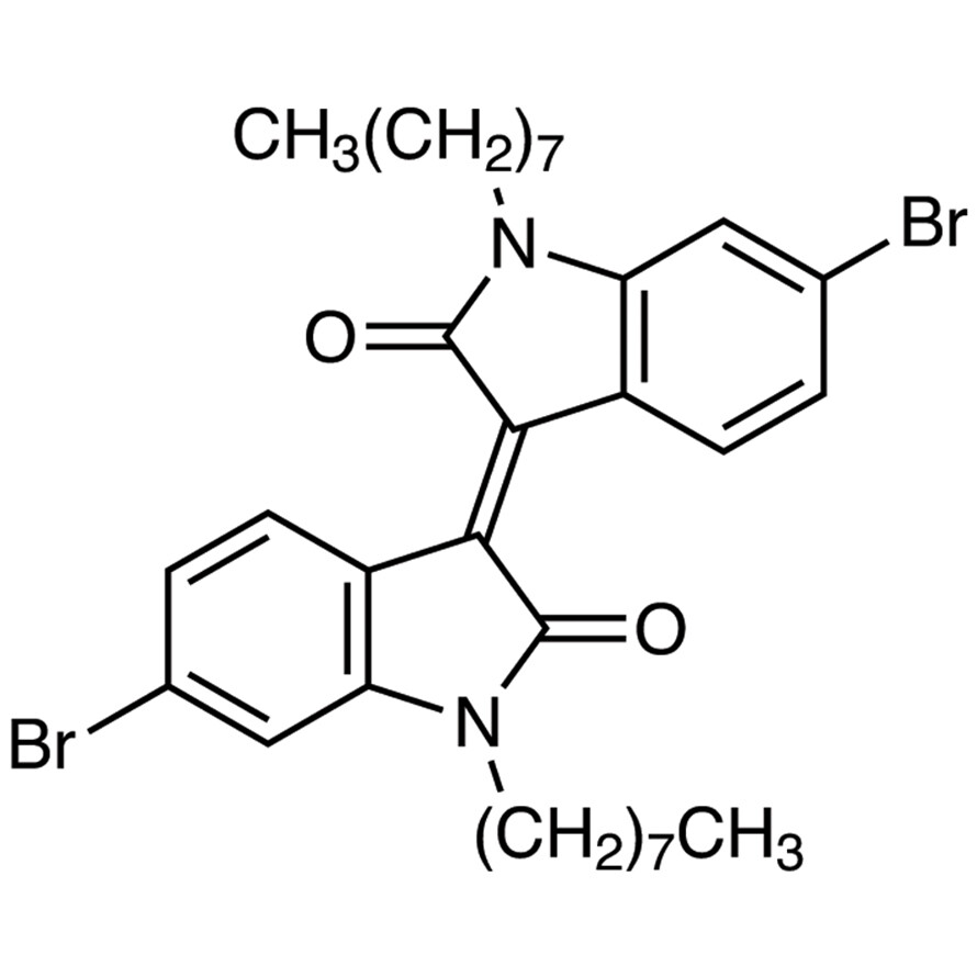 6,6'-Dibromo-1,1'-di(n-octyl)isoindigo>98.0%(HPLC)(N)200mg