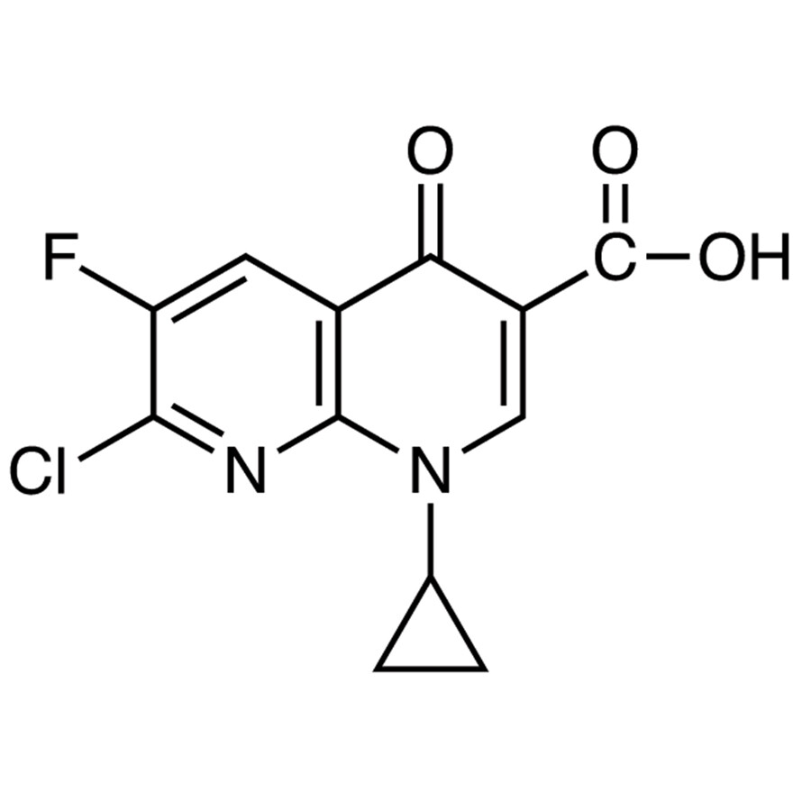 7-Chloro-1-cyclopropyl-6-fluoro-1,4-dihydro-4-oxo-1,8-naphthyridine-3-carboxylic Acid&gt;98.0%(HPLC)(T)1g