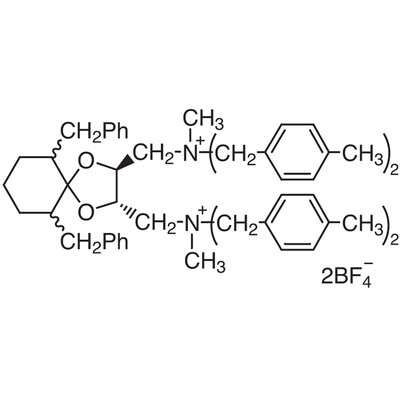 6,10-Dibenzyl-N,N&#39;-dimethyl-N,N,N&#39;,N&#39;-tetrakis(4-methylbenzyl)-1,4-dioxaspiro[4.5]decane-(2S,3S)-diylbis(methylammonium) Bis(tetrafluoroborate) [=(S,S)-TaDiAS-2nd]&gt;95.0%(N)200mg