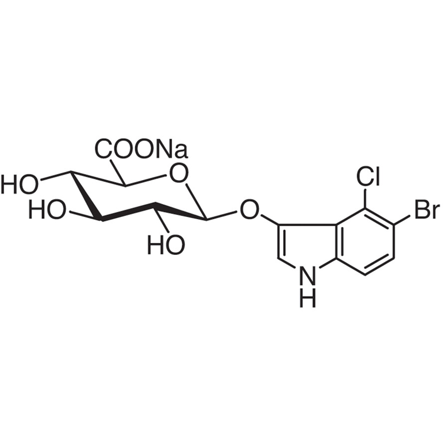 5-Bromo-4-chloro-3-indolyl beta-D-Glucuronide Sodium Salt [for Biochemical Research]&gt;98.0%(HPLC)(T)100mg