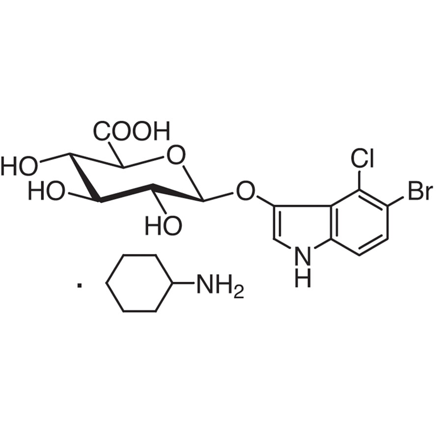 5-Bromo-4-chloro-3-indolyl beta-D-Glucuronide Cyclohexylammonium Salt [for Biochemical Research]&gt;98.0%(HPLC)100mg