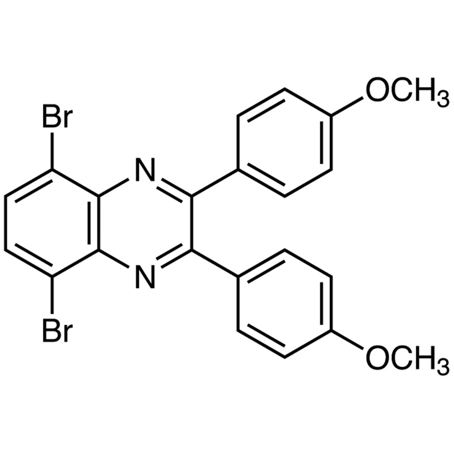 5,8-Dibromo-2,3-bis(4-methoxyphenyl)quinoxaline>98.0%(HPLC)200mg