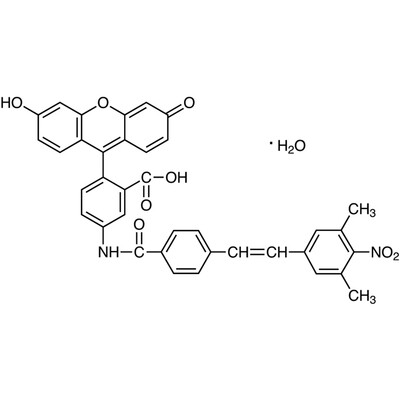 5-[4-(3,5-Dimethyl-4-nitrostyryl)benzamido]-2-(6-hydroxy-3-oxo-3H-xanthene-9-yl)benzoic Acid Monohydrate&gt;90.0%(HPLC)5mg