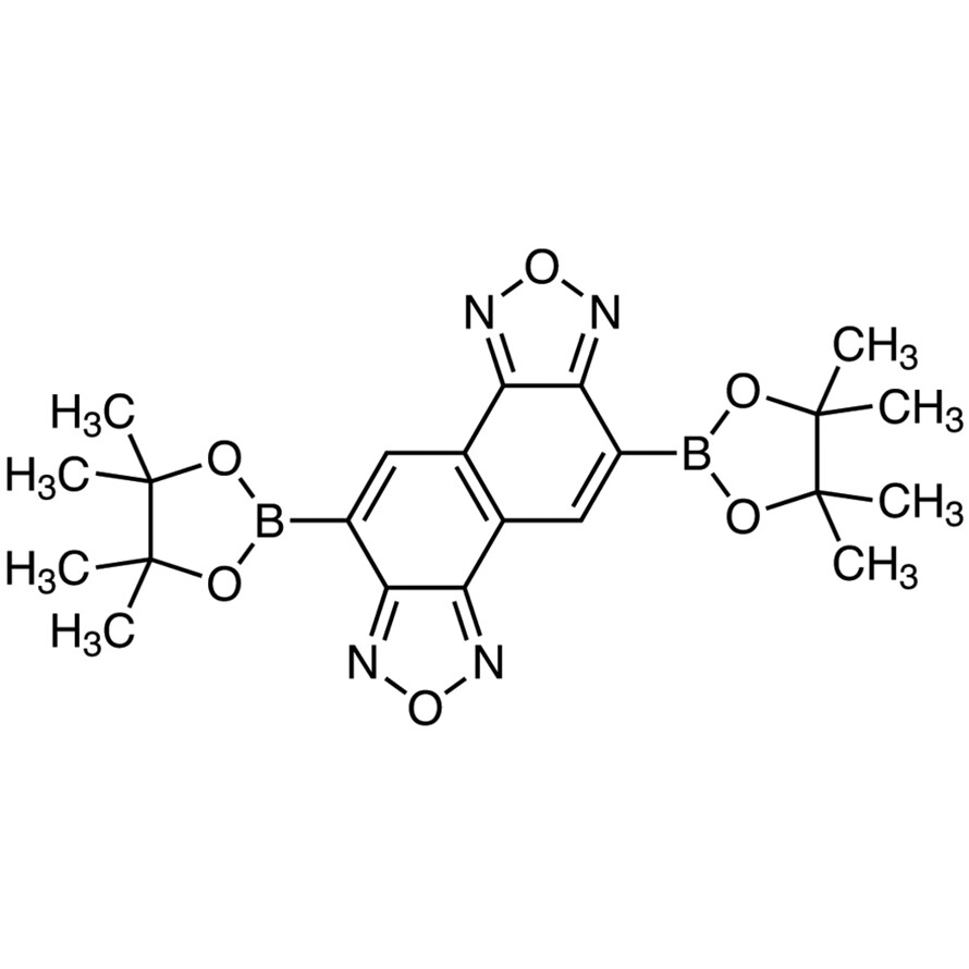 5,10-Bis(4,4,5,5-tetramethyl-1,3,2-dioxaborolan-2-yl)naphtho[1,2-c:5,6-c&#39;]bis([1,2,5]oxadiazole)&gt;98.0%(HPLC)100mg