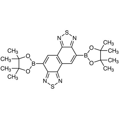 5,10-Bis(4,4,5,5-tetramethyl-1,3,2-dioxaborolan-2-yl)naphtho[1,2-c:5,6-c&#39;]bis([1,2,5]thiadiazole)&gt;98.0%(HPLC)100mg