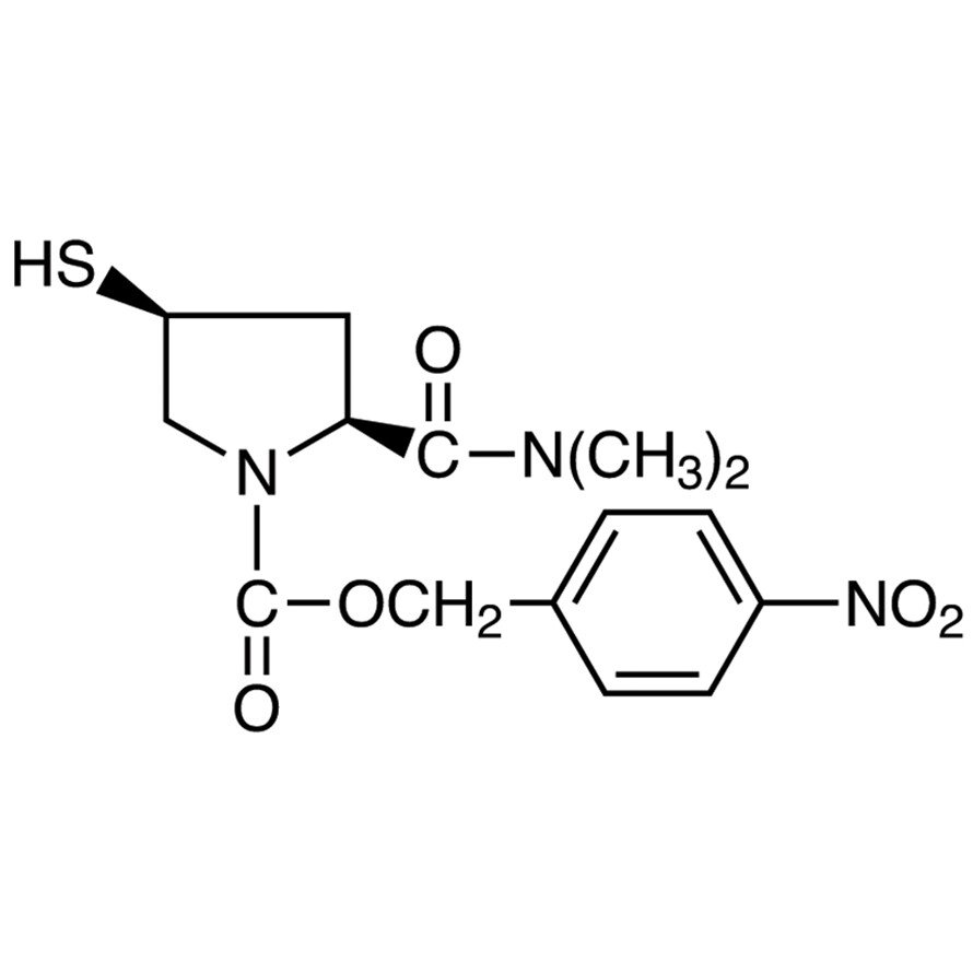 4-Nitrobenzyl (2S,4S)-2-(Dimethylcarbamoyl)-4-mercapto-1-pyrrolidinecarboxylate>95.0%(HPLC)(T)1g