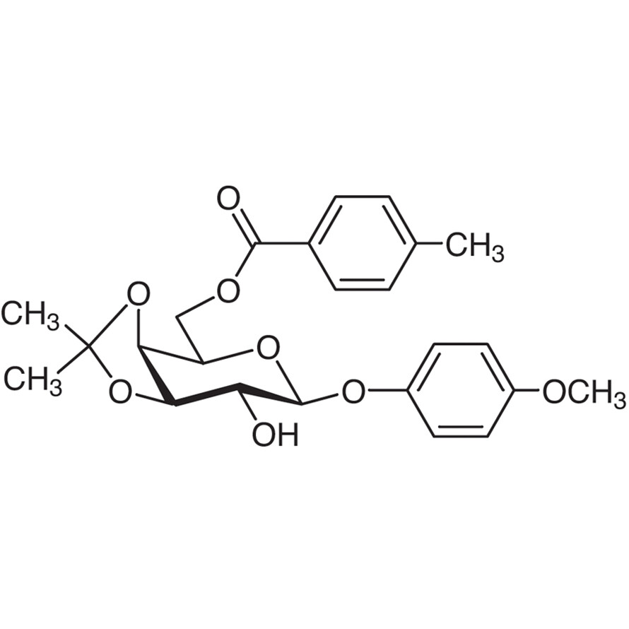 4-Methoxyphenyl 3,4-O-Isopropylidene-6-O-(4-methylbenzoyl)-beta-D-galactopyranoside&gt;98.0%(HPLC)1g