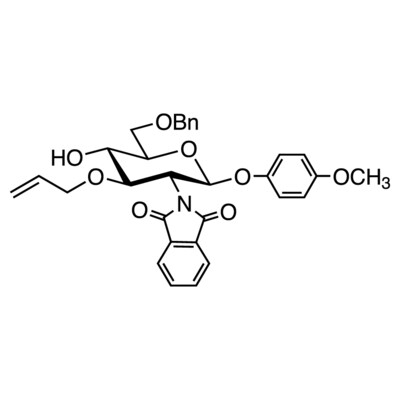 4-Methoxyphenyl 3-O-Allyl-6-O-benzyl-2-deoxy-2-phthalimido-beta-D-glucopyranoside&gt;98.0%(HPLC)1g
