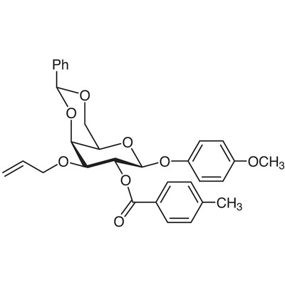 4-Methoxyphenyl 3-O-Allyl-4,6-O-benzylidene-2-O-(4-methylbenzoyl)-beta-D-galactopyranoside&gt;98.0%(HPLC)1g
