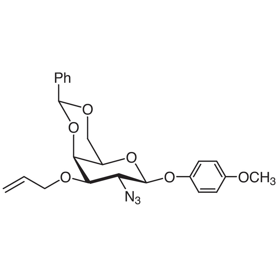 4-Methoxyphenyl 3-O-Allyl-2-azido-4,6-O-benzylidene-2-deoxy-beta-D-galactopyranoside&gt;95.0%(HPLC)1g