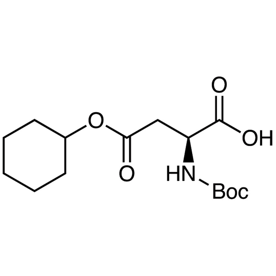 4-Cyclohexyl N-(tert-Butoxycarbonyl)-L-aspartate>98.0%(HPLC)(T)5g