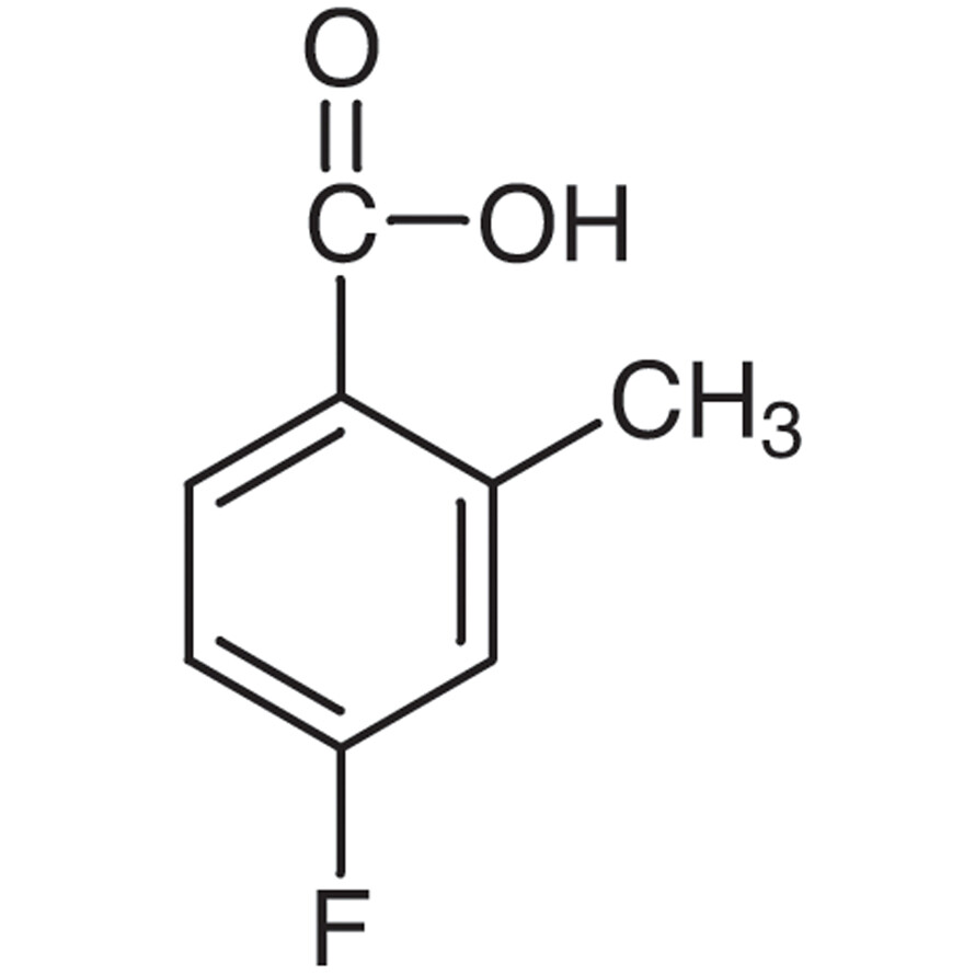 4-Fluoro-2-methylbenzoic Acid>98.0%(GC)(T)25g
