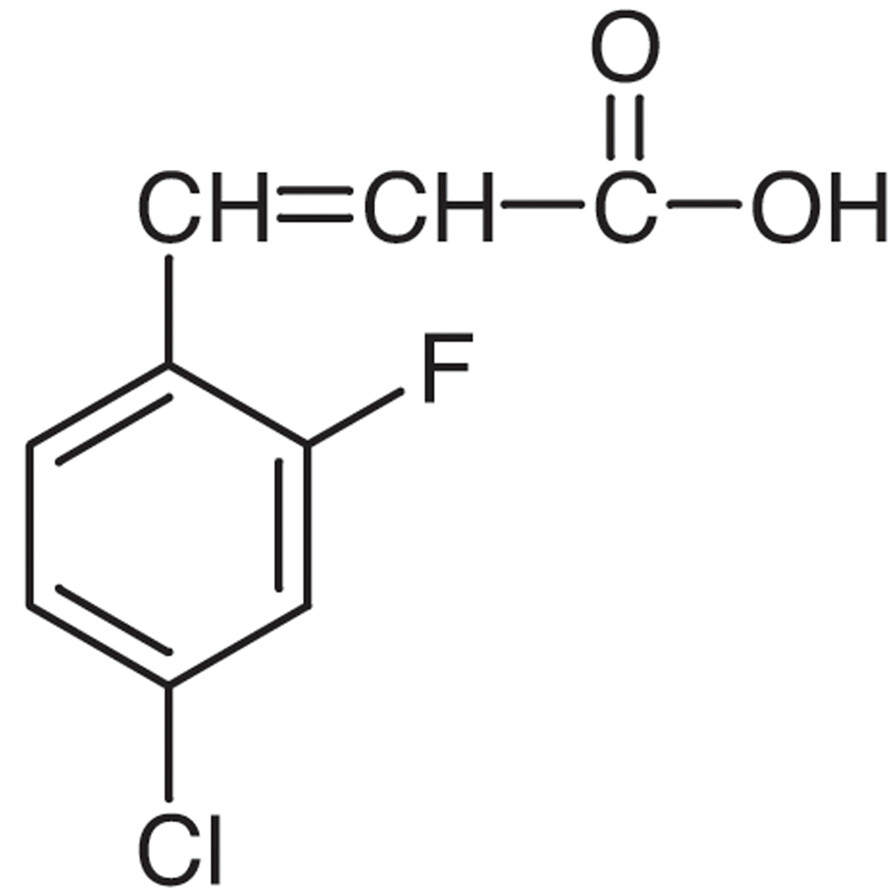 4-Chloro-2-fluorocinnamic Acid&gt;97.0%(GC)(T)5g