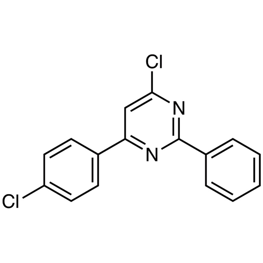 4-Chloro-6-(4-chlorophenyl)-2-phenylpyrimidine>98.0%(GC)1g