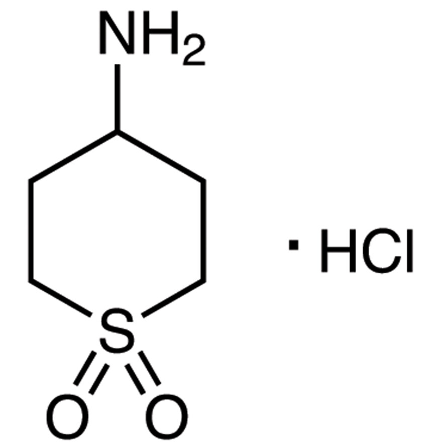 4-Aminotetrahydro-2H-thiopyran 1,1-Dioxide Hydrochloride>98.0%(T)(N)1g