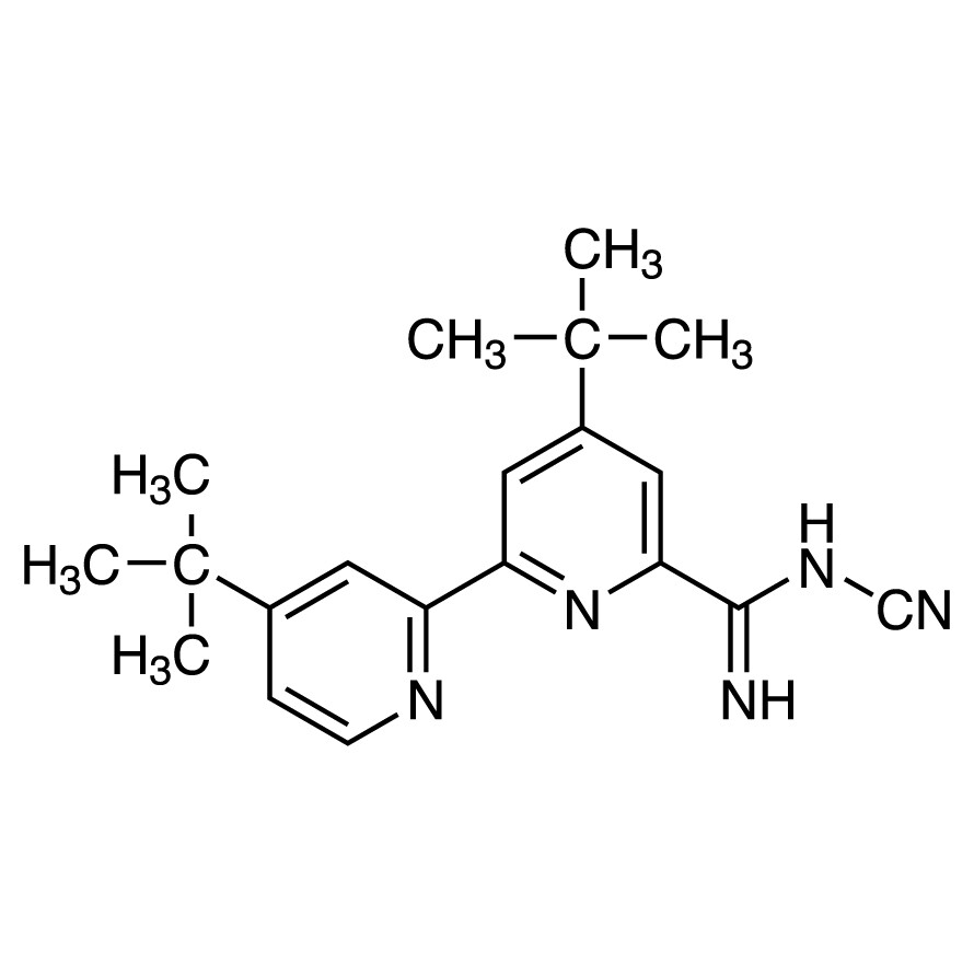 4,4&#39;-Di-tert-Butyl-N-cyano[2,2&#39;-bipyridine]-6-carboximidamide&gt;95.0%(HPLC)(T)200mg