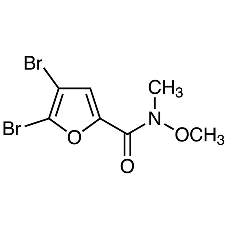 4,5-Dibromo-N-methoxy-N-methyl-2-furancarboxamide&gt;96.0%(GC)(T)1g