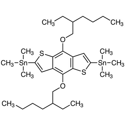 4,8-Bis[(2-ethylhexyl)oxy]-2,6-bis(trimethylstannyl)benzo[1,2-b:4,5-b&#39;]dithiophene&gt;97.0%(HPLC)5g