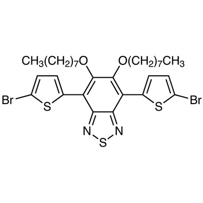 4,7-Bis(5-bromothiophen-2-yl)-5,6-bis(n-octyloxy)-2,1,3-benzothiadiazole&gt;98.0%(HPLC)200mg