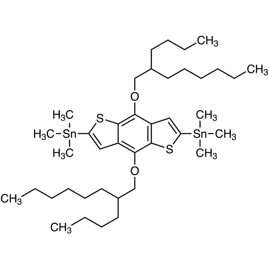 4,8-Bis(2-butyl-n-octyloxy)-2,6-bis(trimethylstannyl)benzo[1,2-b:4,5-b&#39;]dithiophene&gt;97.0%(HPLC)200mg